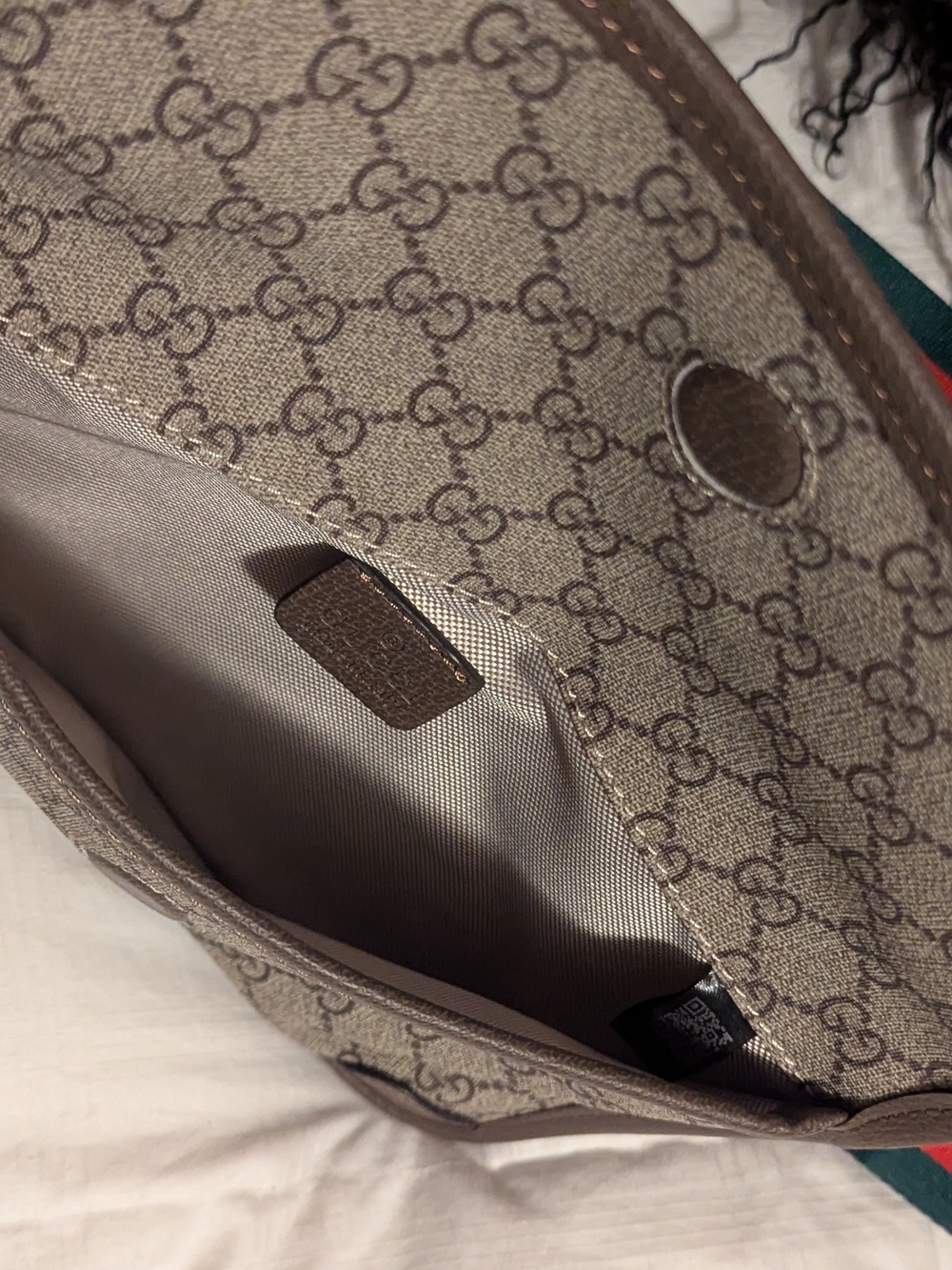GG Supreme Monogram Belt Bag with Signature Web Strap - Picture 4 of 13
